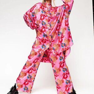 Brand New Lala Satin Playsuit in Year of the Dragon